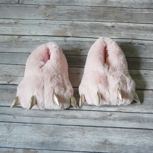 Justice Other - sz 12 girls Justice Dinosaur Feet slippers